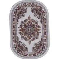 Cream Small Oval Carpet for 12th Scale Dolls House