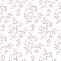 Julia Pink on White Wallpaper for 12th Scale Dolls House