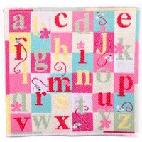 Pink Alphabet Rug for 12th Scale Dolls House