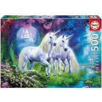 Unicorns In The Forest 500 Piece Jigsaw