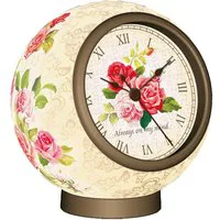 3D Jigsaw Puzzle Working Clock Classic Rose