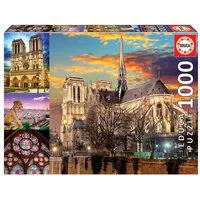 Notre Dame Collage 1000 piece Jigsaw Puzzle