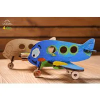 UGears 3D Colouring Aeroplane Wooden Model Kit