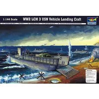 Trumpeter 1/144 Scale LCM 3 USN D-Day Landing Craft Model Kit