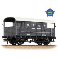 Branchline SE&CR 25T 'Dance Hall' Brake Van SE&CR Grey OO Gauge