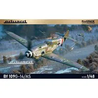 Eduard 1/48 Scale Messerschmitt Bf-109G-14/AS ProfiPack Model Kit