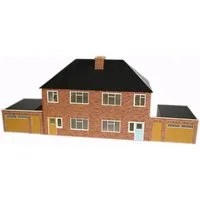 ATD Models 1950s Semi Detached House Card Kit OO Gauge