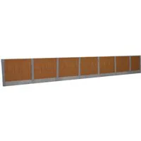 ATD Models Timber Fencing Brown With Concrete Posts Card Kit OO Gauge