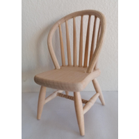 Bare Wood Chair for 12th Scale Dolls House