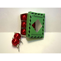 Christmas Red Decorations for 12th Scale Dolls House