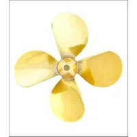 Raboesch Brass 75mm M5 Threaded 4 Blade Propeller