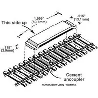 Kadee Delayed Between the Rails Magnet Uncoupler Code 100(1pr)