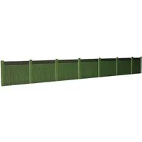 ATD Models Green Wooden Fencing with Trellis Top Card Kit OO Gauge