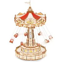 ROKR Swing Ride Music Box Wooden Model Kit