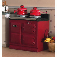 Red Aga Stove for 12th Scale Dolls House