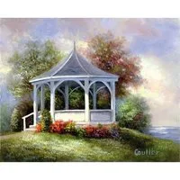 Paint Your Own Masterpiece Lakeside Gazebo