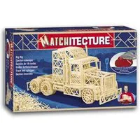 Matchitecture Trailer Truck Matchstick Kit