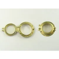 Brass Effect Portholes with Caps Packs of 10 for Scale Model Ship Kits