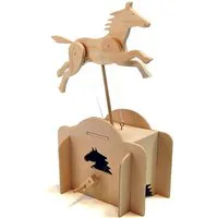 Pathfinders Make Your Own Jumping Horse Automata Wood Kit