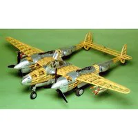 Guillows 1/16 Scale P-38 Lightning Balsa Model Kit