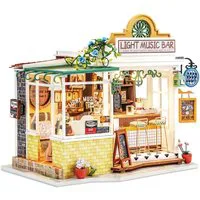 Rolife Light Music Bar DIY Miniature Dollhouse Kit