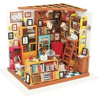 Rolife Sam's Study DIY Miniature Dollhouse Kit