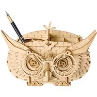 Rolife Owl Storage Box Wooden Model Kit