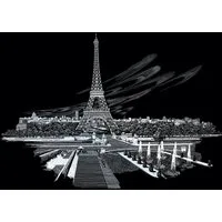 Engraving Art Eiffel Tower Silver