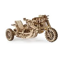 UGears Scrambler UGR-10 Motor Bike with Sidecar Wooden Model Kit