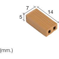 Aedes Ars Red Brick 7 x 14 x 5 (Pack of 150 Bricks)