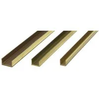 K&S Brass Channel Strips 305mm (12") Lengths