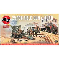 Airfix 1/76 Scale 25pdr Field Gun Model Kit