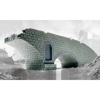 Airfix 1/72 Scale Narrow Road Bridge Broken Span Model Kit