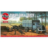 Airfix 1/76 Scale Opel Blitz & Pak 40 Gun Model Kit