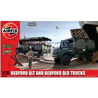 Airfix 1/76 Scale Bedford QLT And Bedford QLD Trucks Model Kit