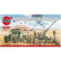 Airfix 1/76 Scale Bofors Gun & Tractor Model Kit