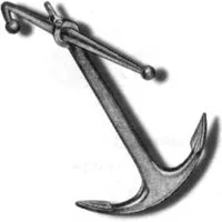 Admiralty Anchor Iron and Brass