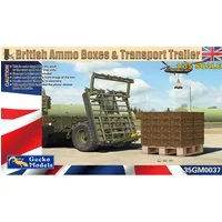 Gecko 1/35 British Ammo Boxes and Transport Trailer Model Kit