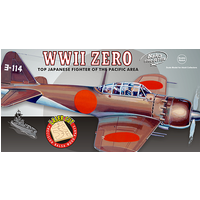 Guillows 1/16 Scale WWII Mitsubishi Zero Japanese Balsa Model Kit