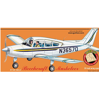 Guillows 1/20 Scale Beechcraft Musketeer Balsa Model Kit