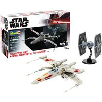 Revell 1/57 Scale X-Wing Fighter & 1/65 Scale TIE Fighter Gift Set Model Kit