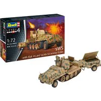 Revell 1/72 Scale sWS with Flak 43 and Sd.Ah.58 Ammo Trailer Model Kit