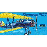 Guillows 1/16 Scale Stearman PT-17 World War 2 Pilot Trainer Balsa Model Kit