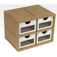 Hobbyzone 4 Drawer Module 20cm Wide Workshop Modular System