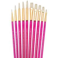 White Bristle Super Value Brush Pack