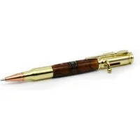 Rotur Bolt Action Bullet Pen Gold with Copper Tip Kit