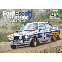 Italeri 1/24 Scale Ford Escort RS1800 RAC Rally Car Model Kit