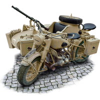 Italeri 1/9 Scale German Military Motorcycle and Sidecar Model Kit