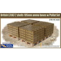 Gecko 1/35 Scale British Ammo and Pallet Set Model Kit