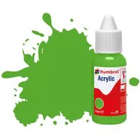 Humbrol Acrylic Dropper Bottles 14ml - Gloss - Fluorescent Signal Green